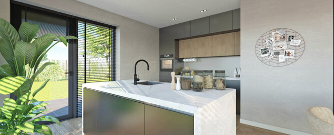 Moderne keuken op maat ontworpen door Borghuis Keukens Klazienaveen.